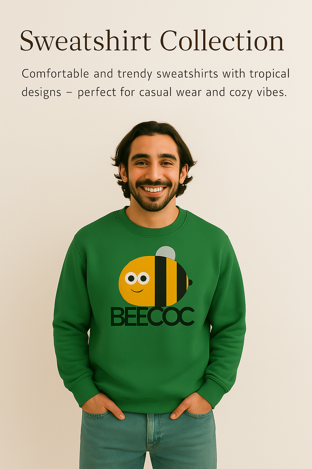 Bee COC Sweatshirt – Fritz Turks Edition | Fun & Cozy Unisex Sweater