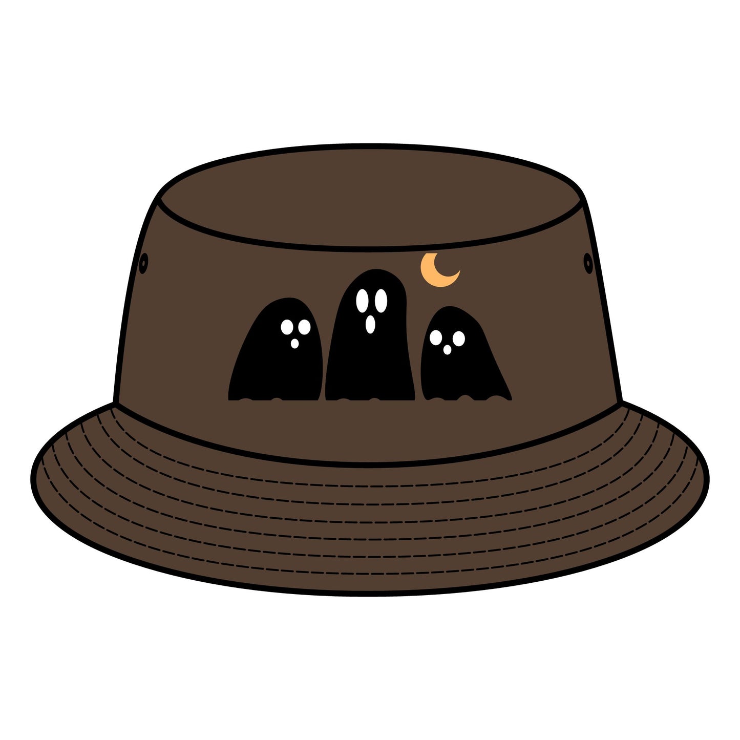 Ghostly Bucket Hat – Spooky Style for Casual & Halloween Vibes