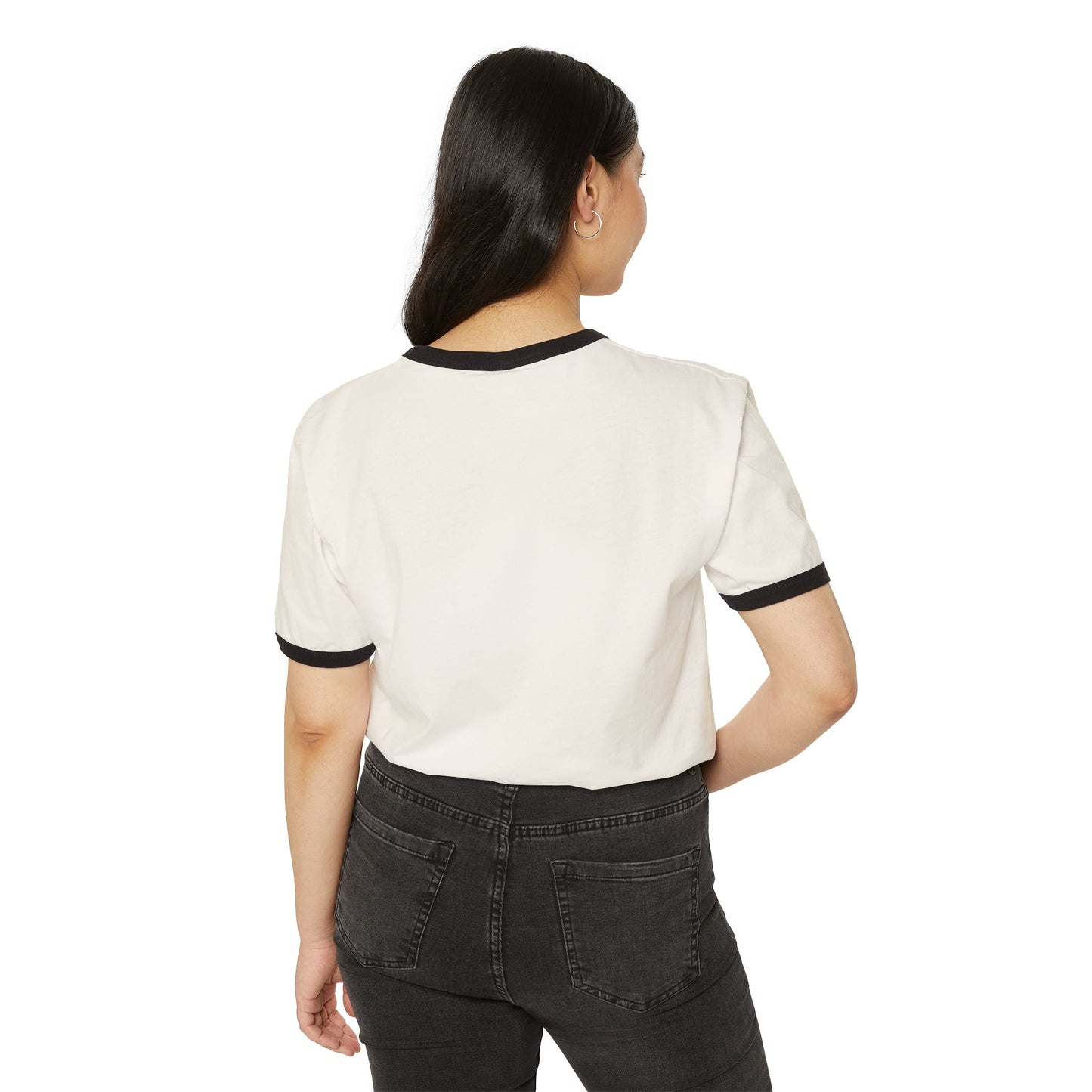 Bold Tiger Ringer Tee – Unisex Cotton Streetwear Style
