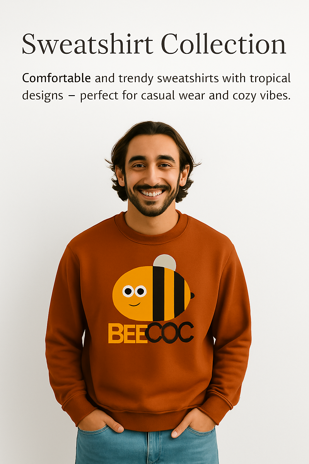 Bee COC Sweatshirt – Fritz Turks Edition | Fun & Cozy Unisex Sweater