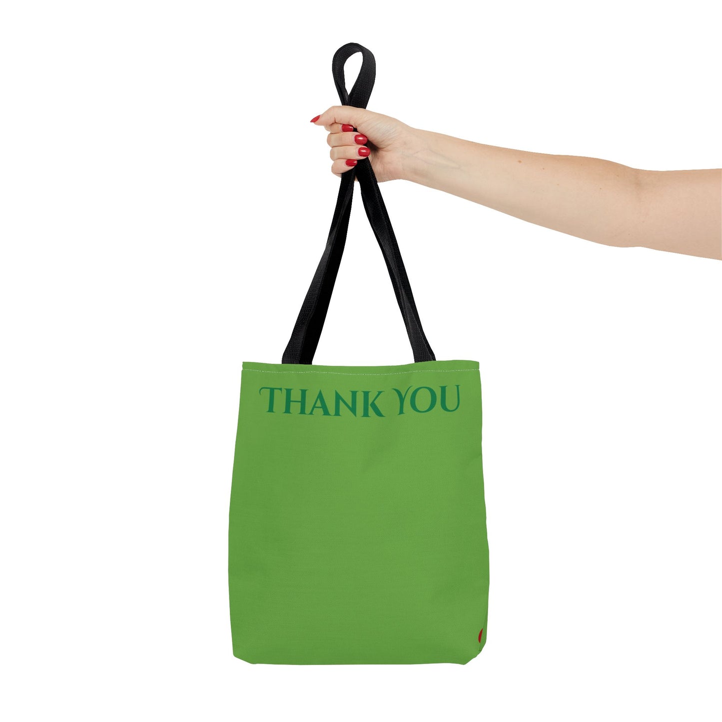 Stylish Eco Tote Bag – Green “Thank You” Design (Reusable & Durable)