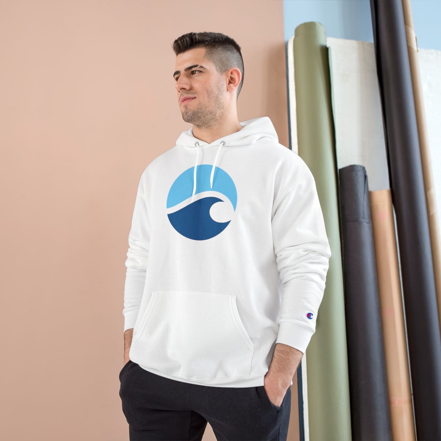 Ocean Wave Champion Hoodie – Minimalist Surf Design