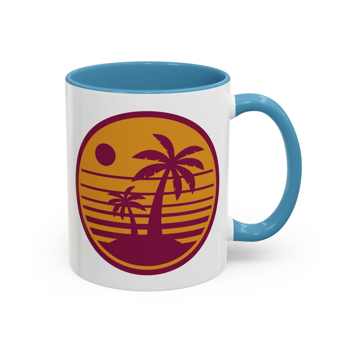 “Palm Tree Sunset Mug – Fritz Turks Digital