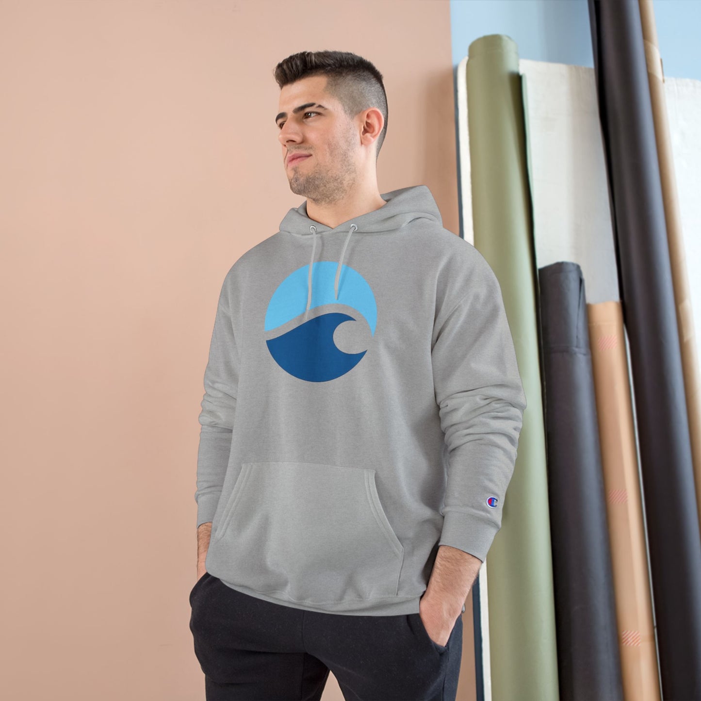 Ocean Wave Champion Hoodie – Minimalist Surf Design