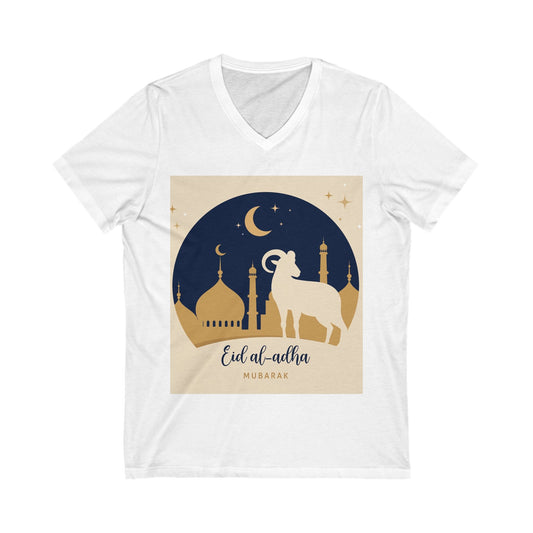 Eid al-Adha Unisex V-Neck T-Shirt – Celebrate in Style