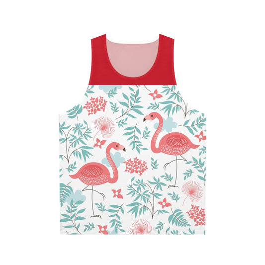 Tropical Flamingo Tank Top – Summer Vibes Unisex Shirt
