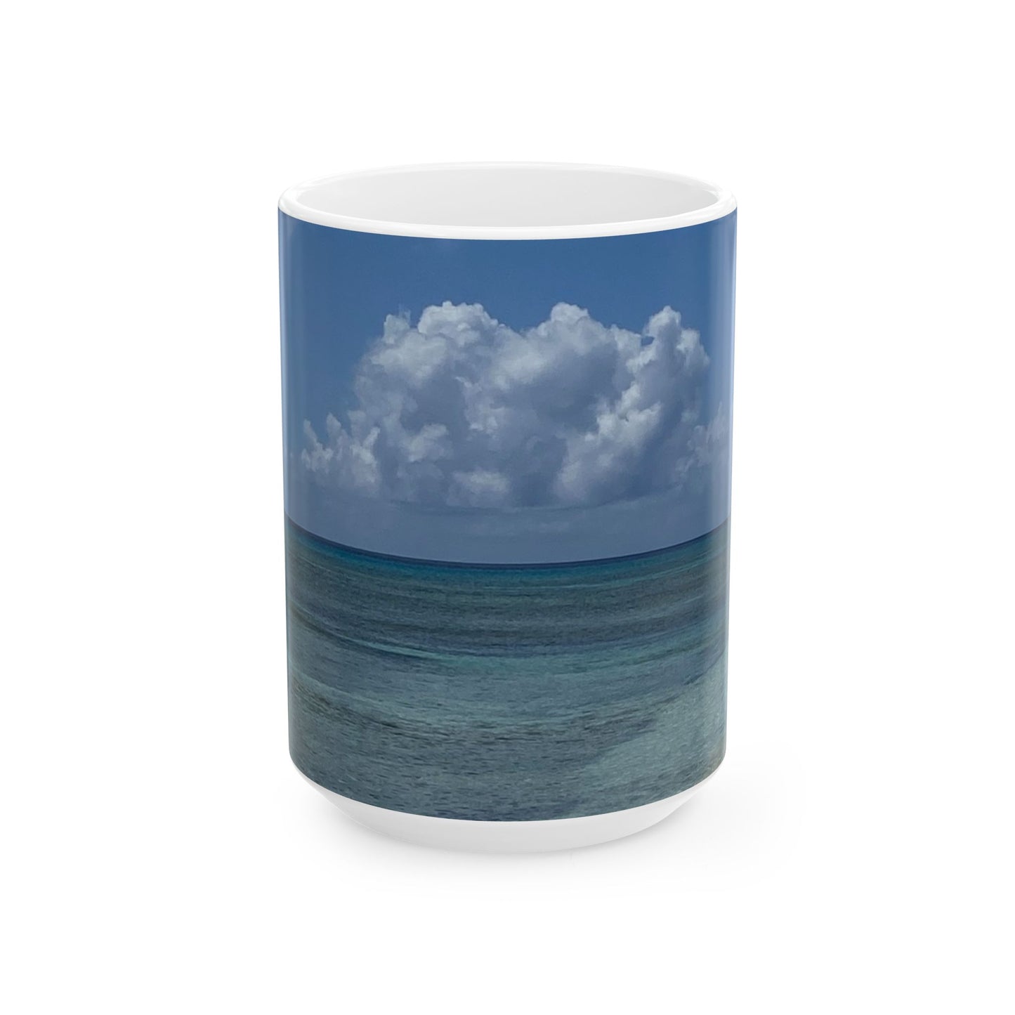Serene Ocean View Ceramic Mug – Beach Lovers Coffee & Tea Cup (11oz, 15oz)