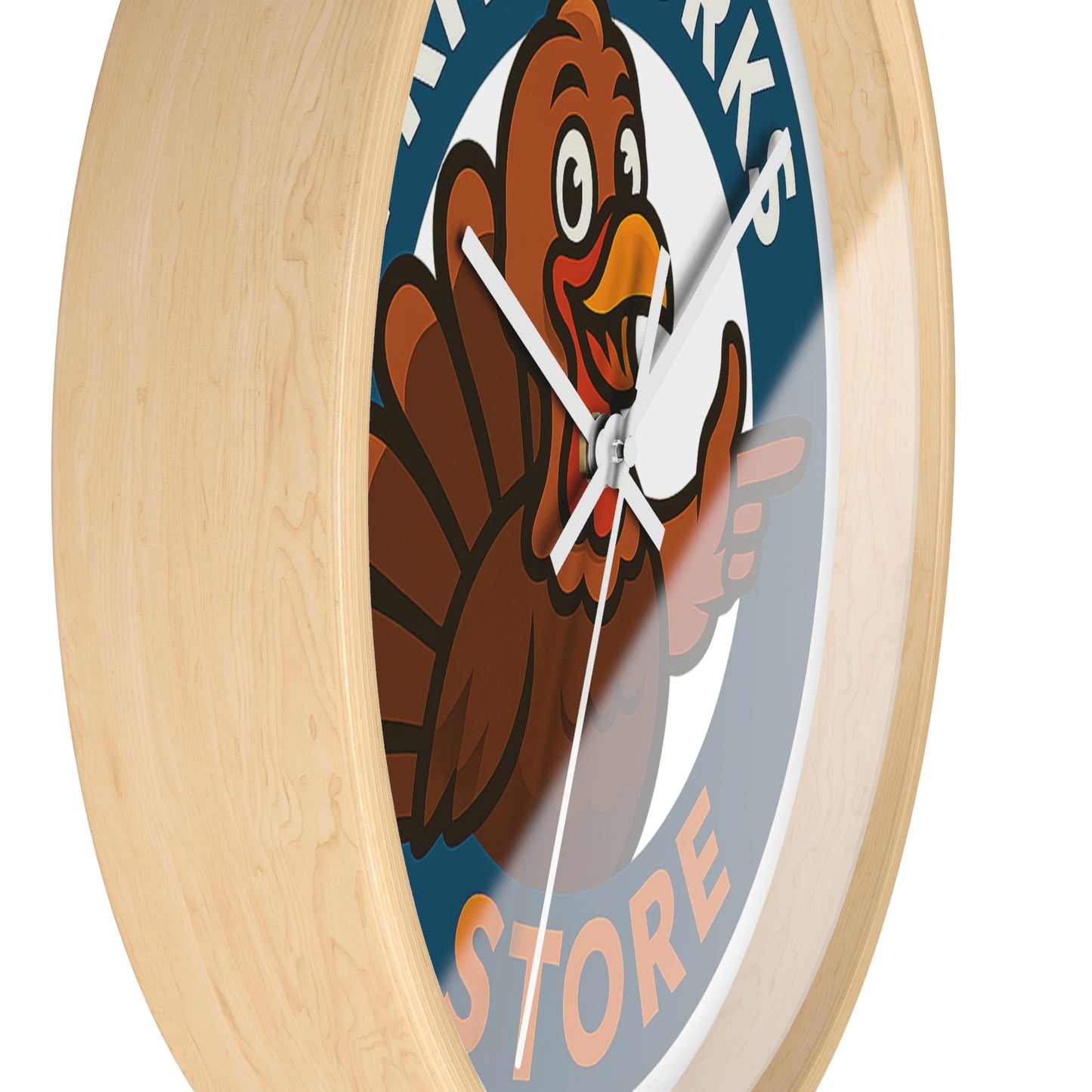 Thanksgiving Turkey Wall Clock – Rustic Holiday Décor | Fritz Turks Store