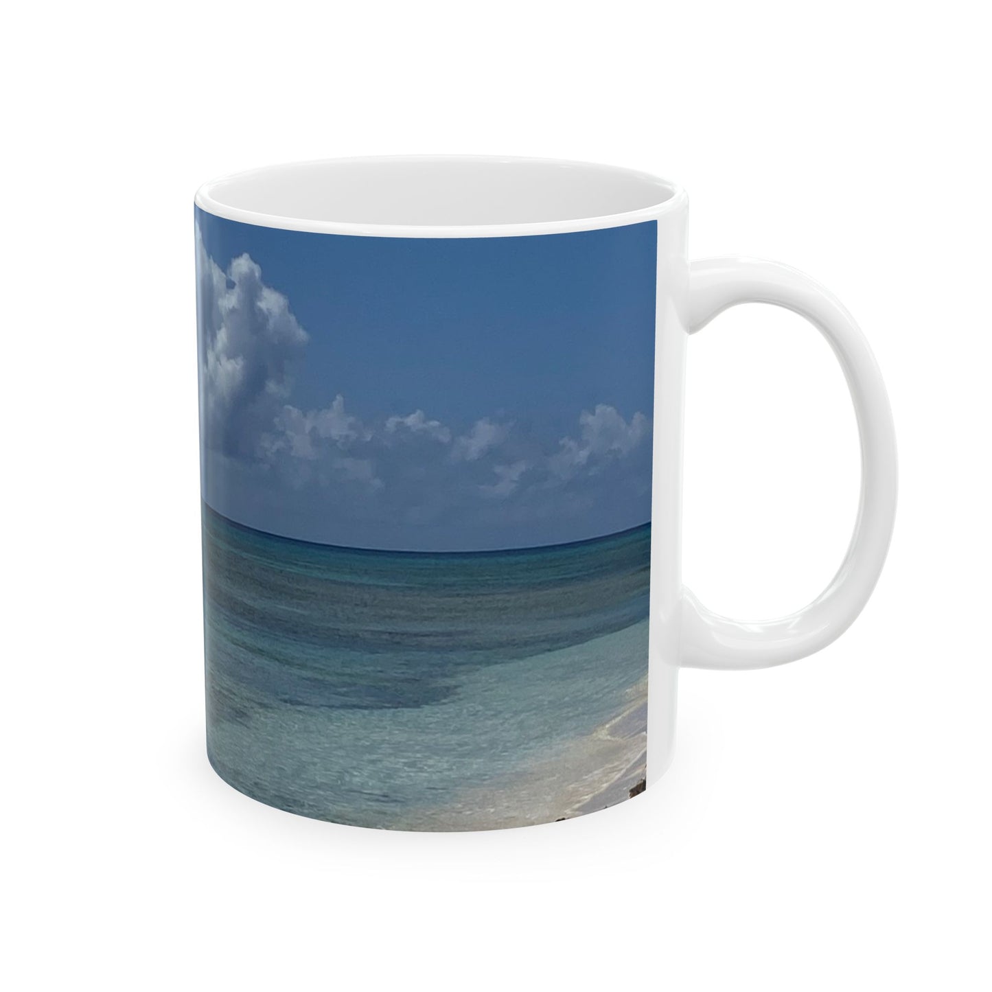 Serene Ocean View Ceramic Mug – Beach Lovers Coffee & Tea Cup (11oz, 15oz)