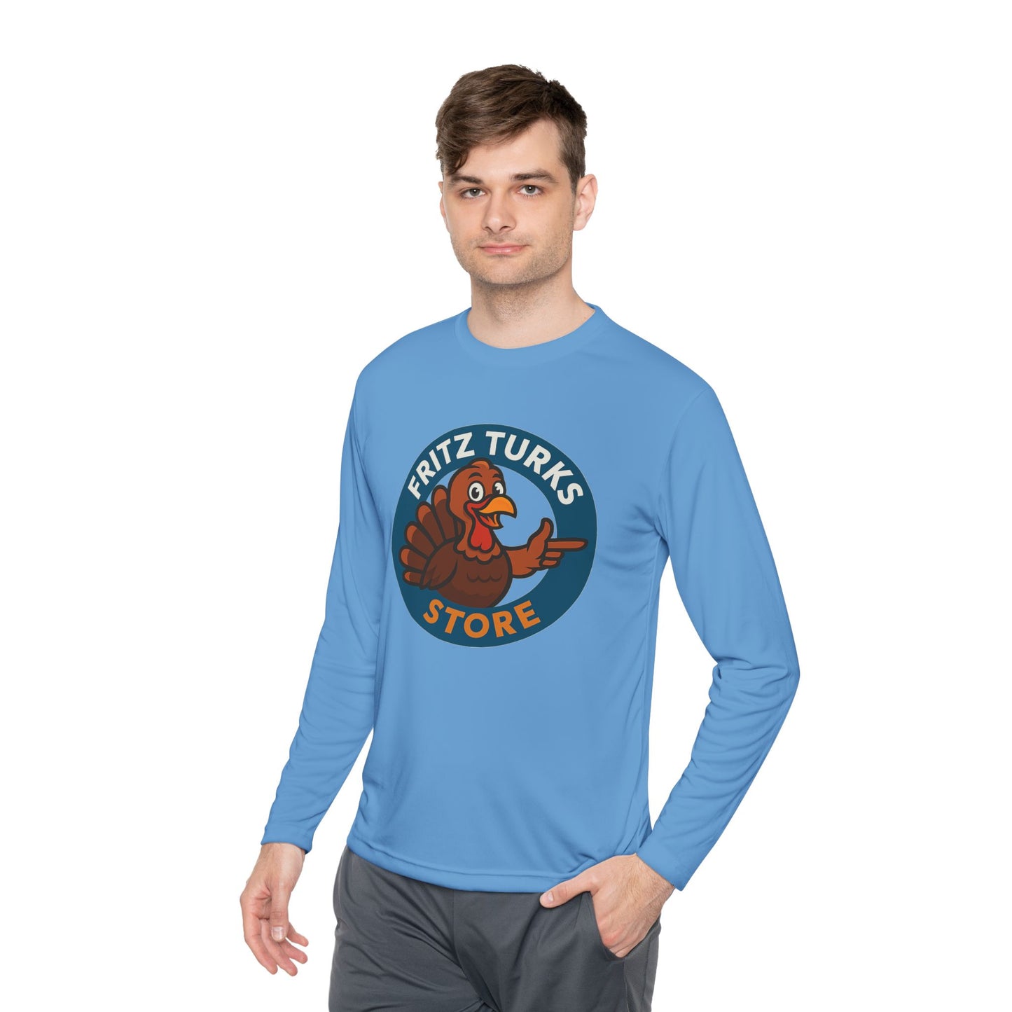 Thanksgiving Unisex Long Sleeve Tee – Fritz Turks Store Logo Casual Holiday Shirt