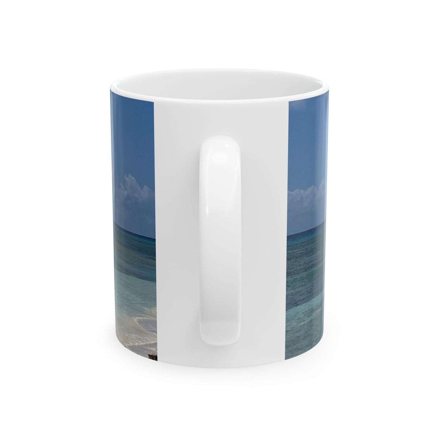 Serene Ocean View Ceramic Mug – Beach Lovers Coffee & Tea Cup (11oz, 15oz)