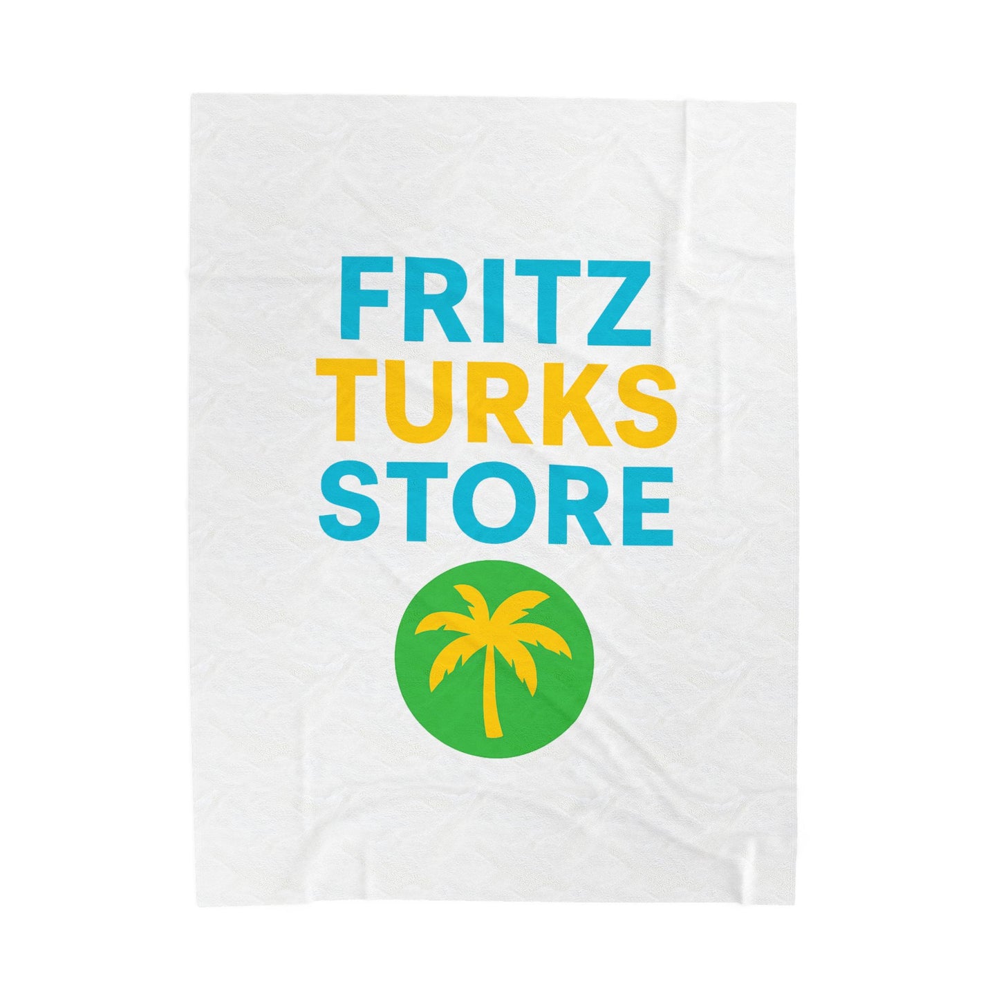 Tropical Vibe Velveteen Plush Blanket – Fritz Turks Store | Soft Cozy Throw with Island Style