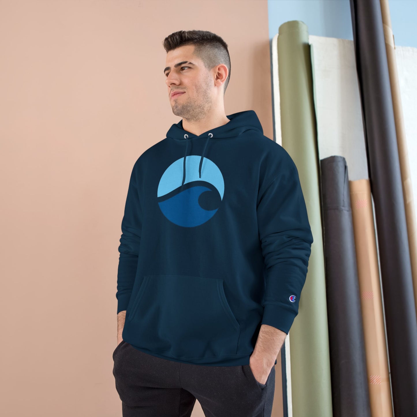 Ocean Wave Champion Hoodie – Minimalist Surf Design