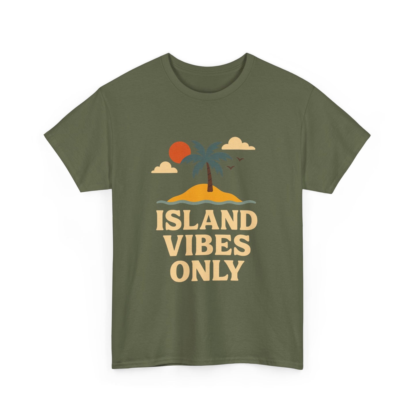 Island Vibes Only Unisex Cotton Tee | Summer Beach T-Shirt