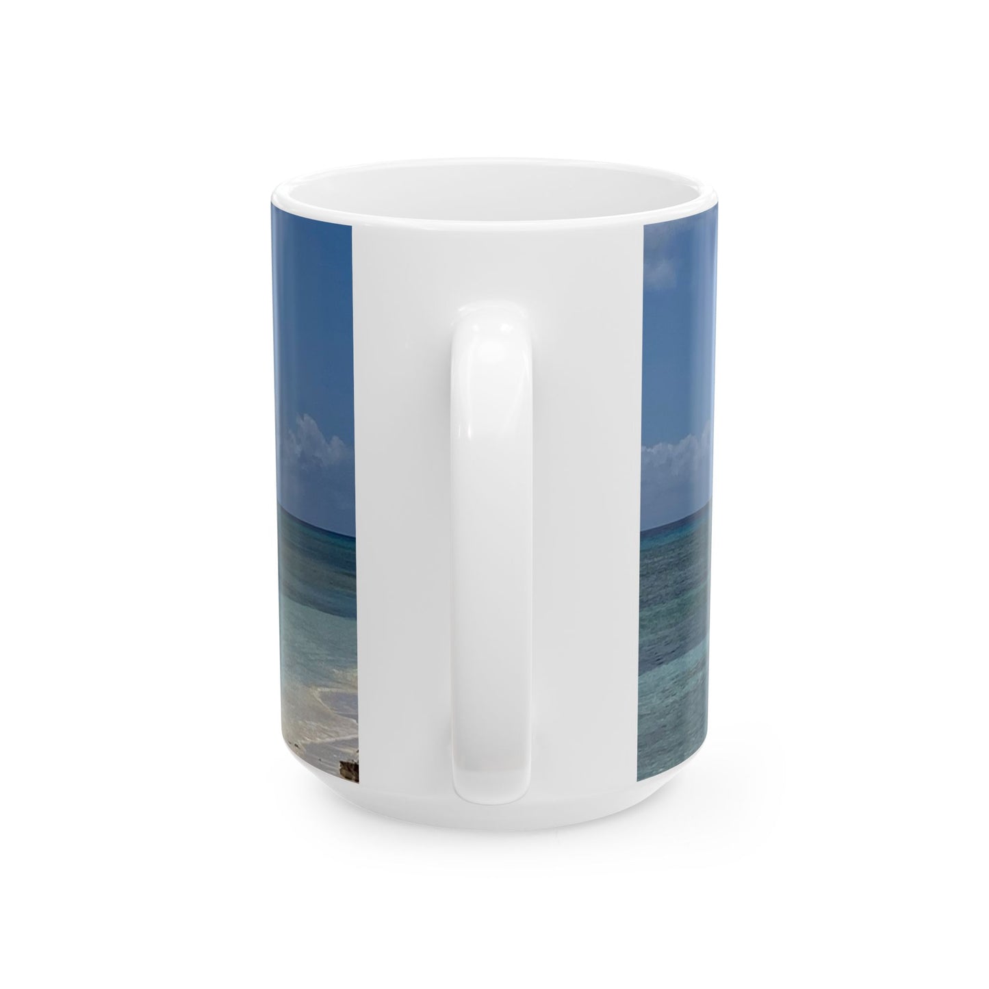 Serene Ocean View Ceramic Mug – Beach Lovers Coffee & Tea Cup (11oz, 15oz)