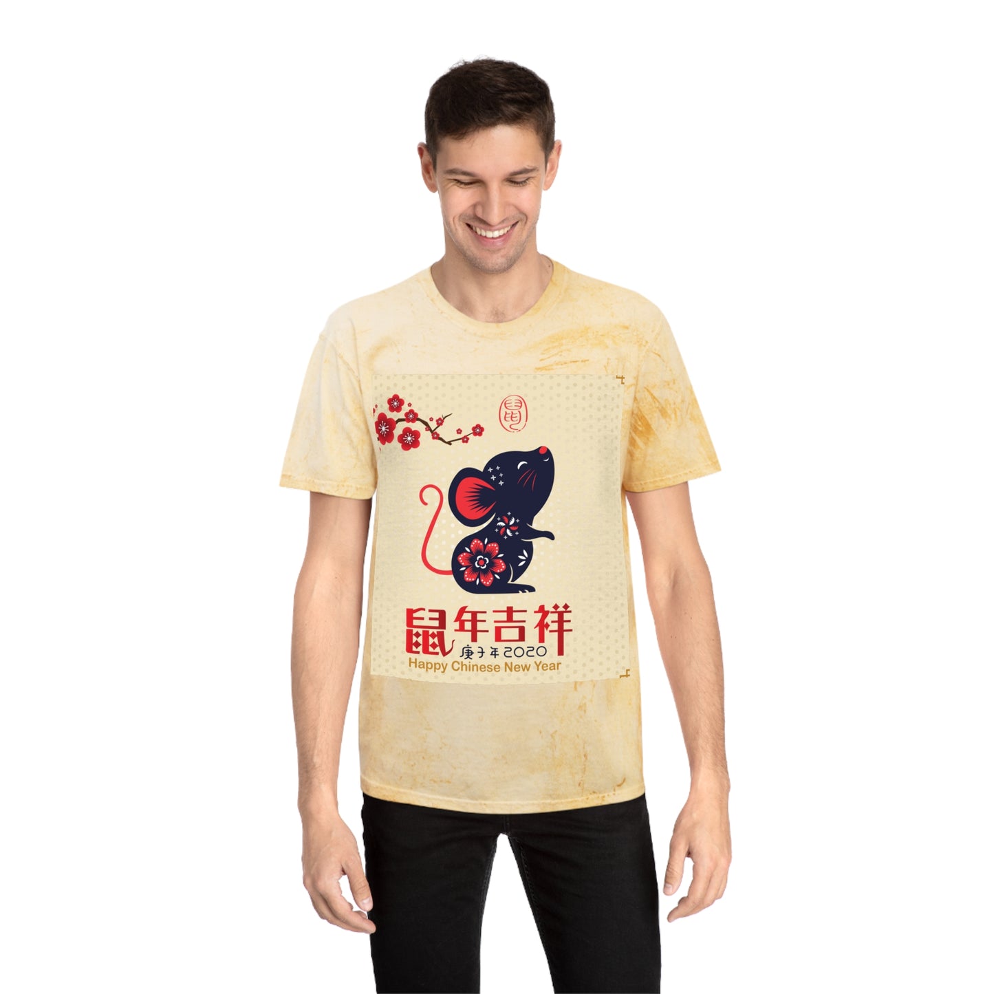 Chinese New Year Unisex T-Shirt, Festive Tee, Color Blast, Happy New Year Apparel, Unique Gift for Lunar New Year, Cultural Celebration Wear