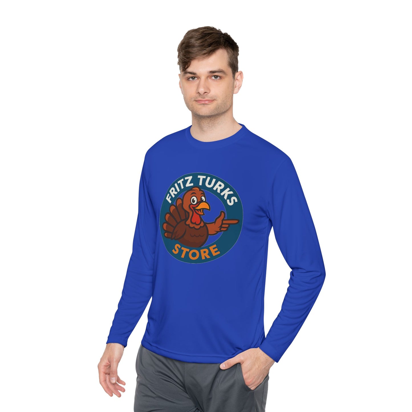 Thanksgiving Unisex Long Sleeve Tee – Fritz Turks Store Logo Casual Holiday Shirt