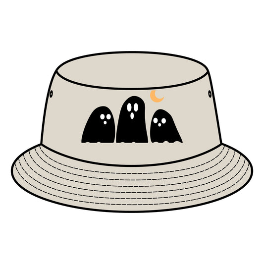 Ghostly Bucket Hat – Spooky Style for Casual & Halloween Vibes