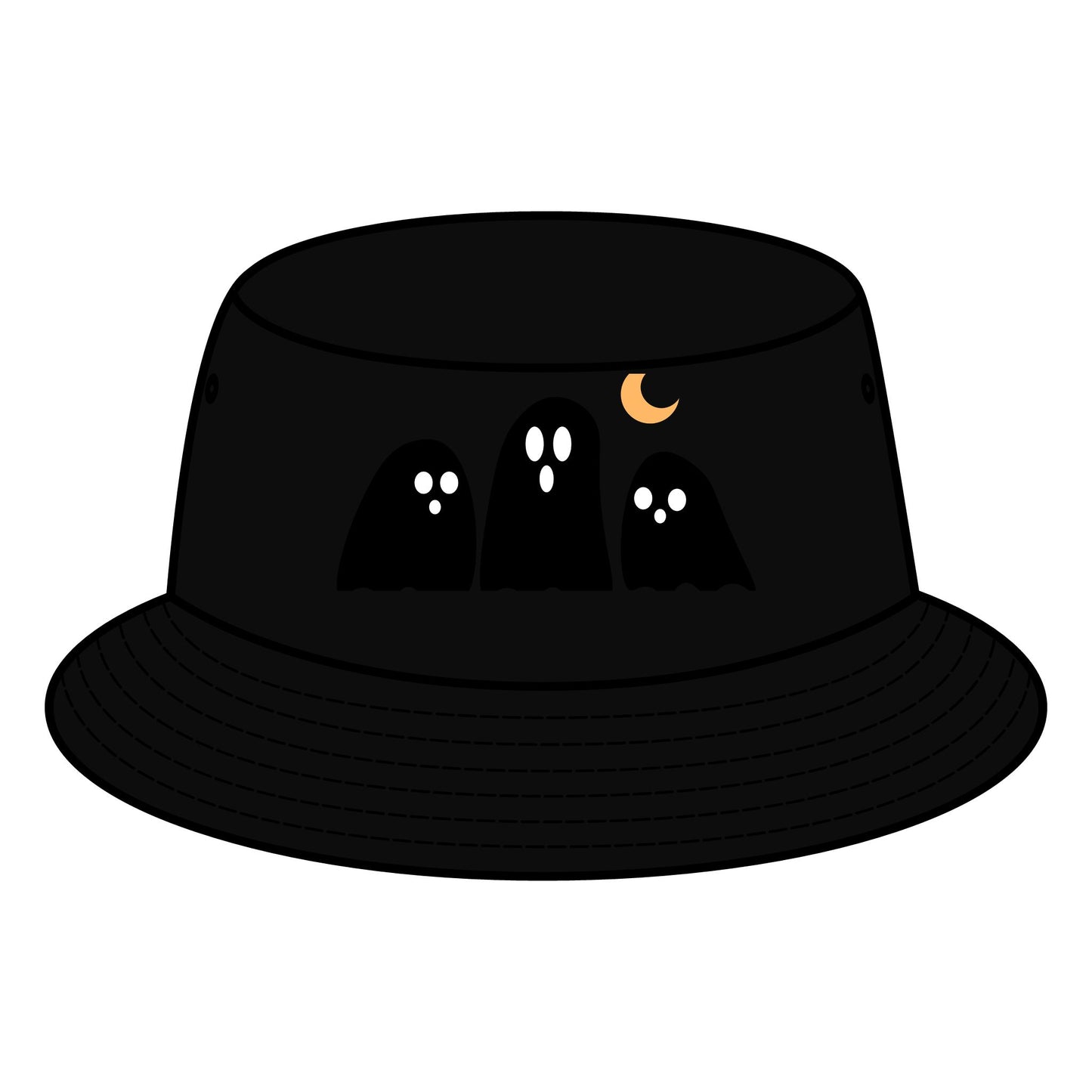 Ghostly Bucket Hat – Spooky Style for Casual & Halloween Vibes