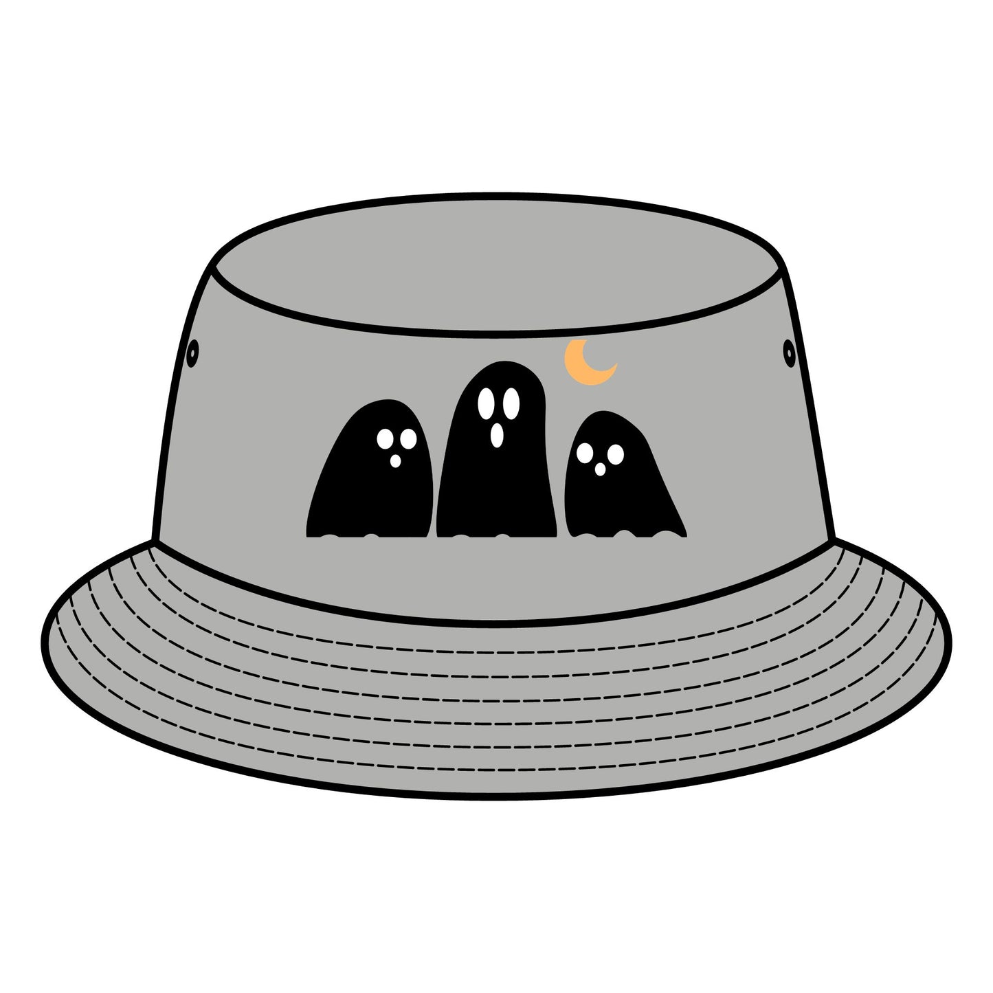 Ghostly Bucket Hat – Spooky Style for Casual & Halloween Vibes