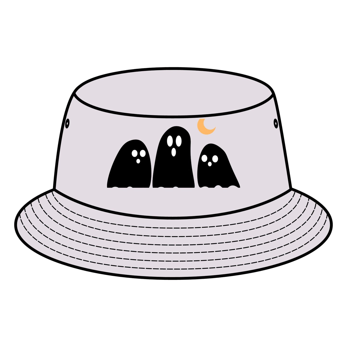 Ghostly Bucket Hat – Spooky Style for Casual & Halloween Vibes