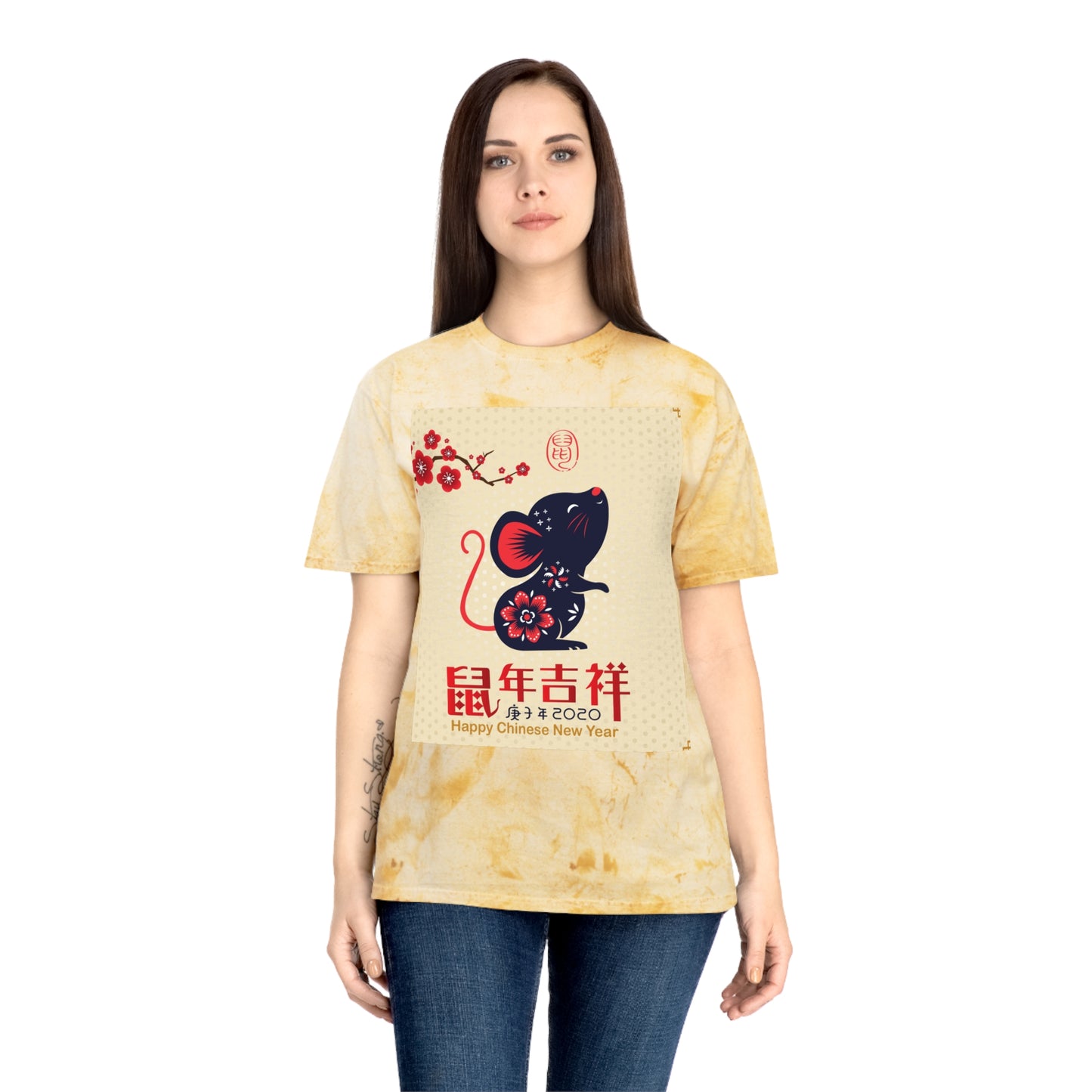 Chinese New Year Unisex T-Shirt, Festive Tee, Color Blast, Happy New Year Apparel, Unique Gift for Lunar New Year, Cultural Celebration Wear