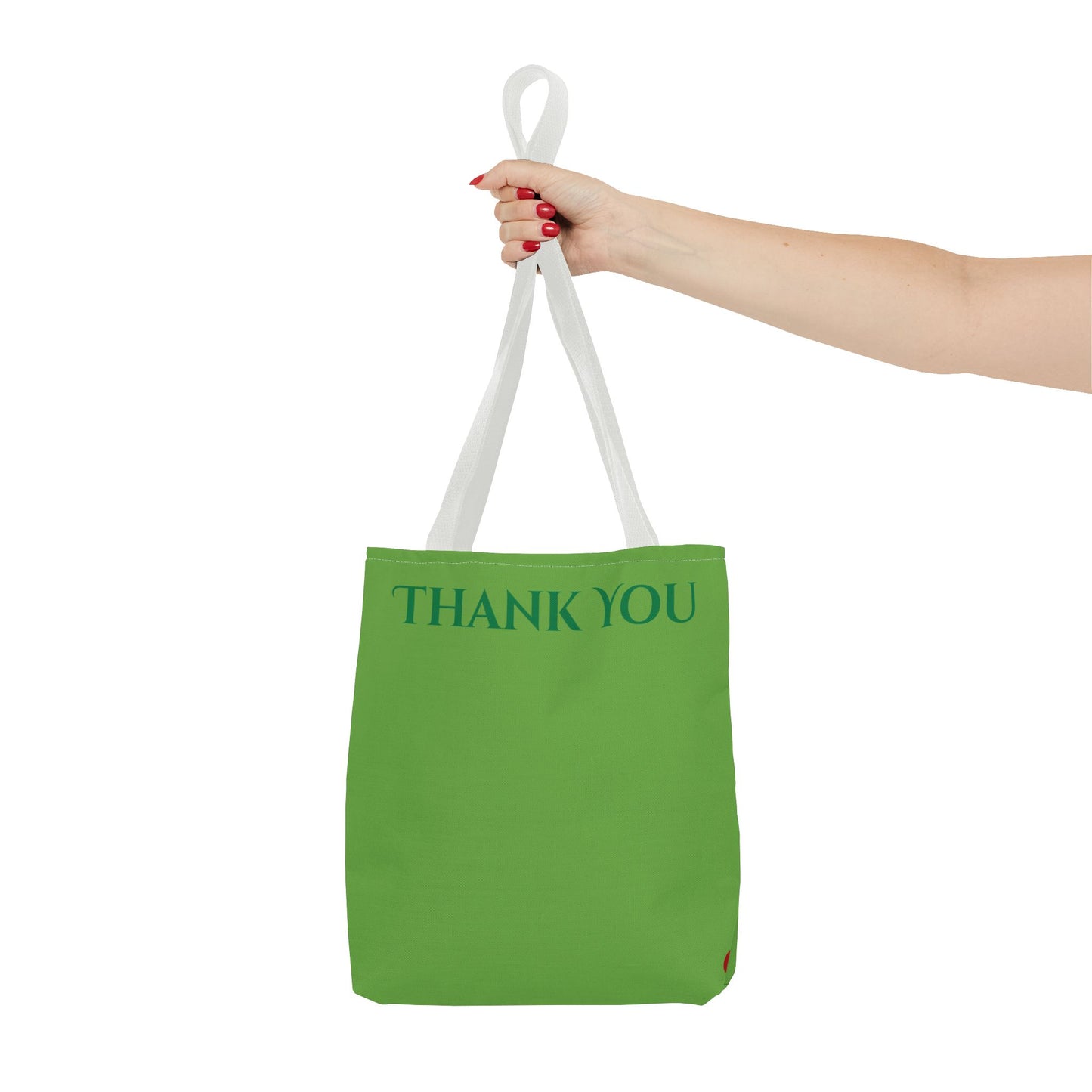 Stylish Eco Tote Bag – Green “Thank You” Design (Reusable & Durable)