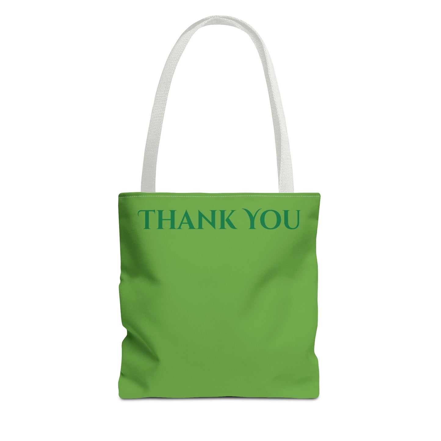 Stylish Eco Tote Bag – Green “Thank You” Design (Reusable & Durable)