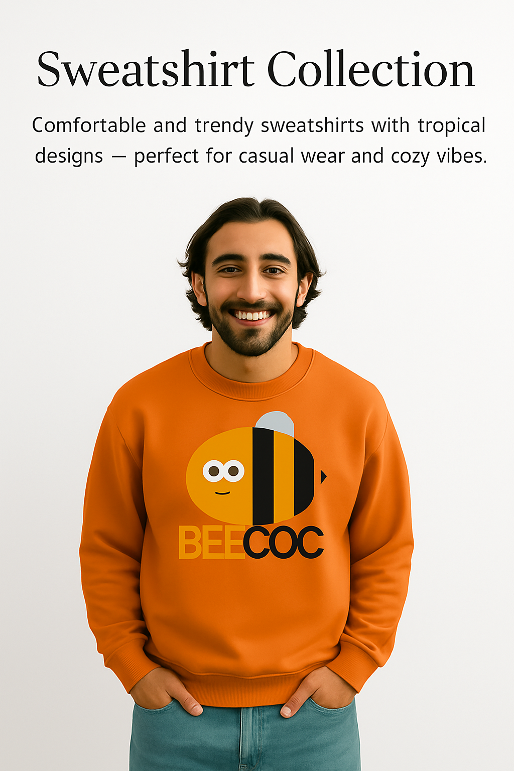 Bee COC Sweatshirt – Fritz Turks Edition | Fun & Cozy Unisex Sweater