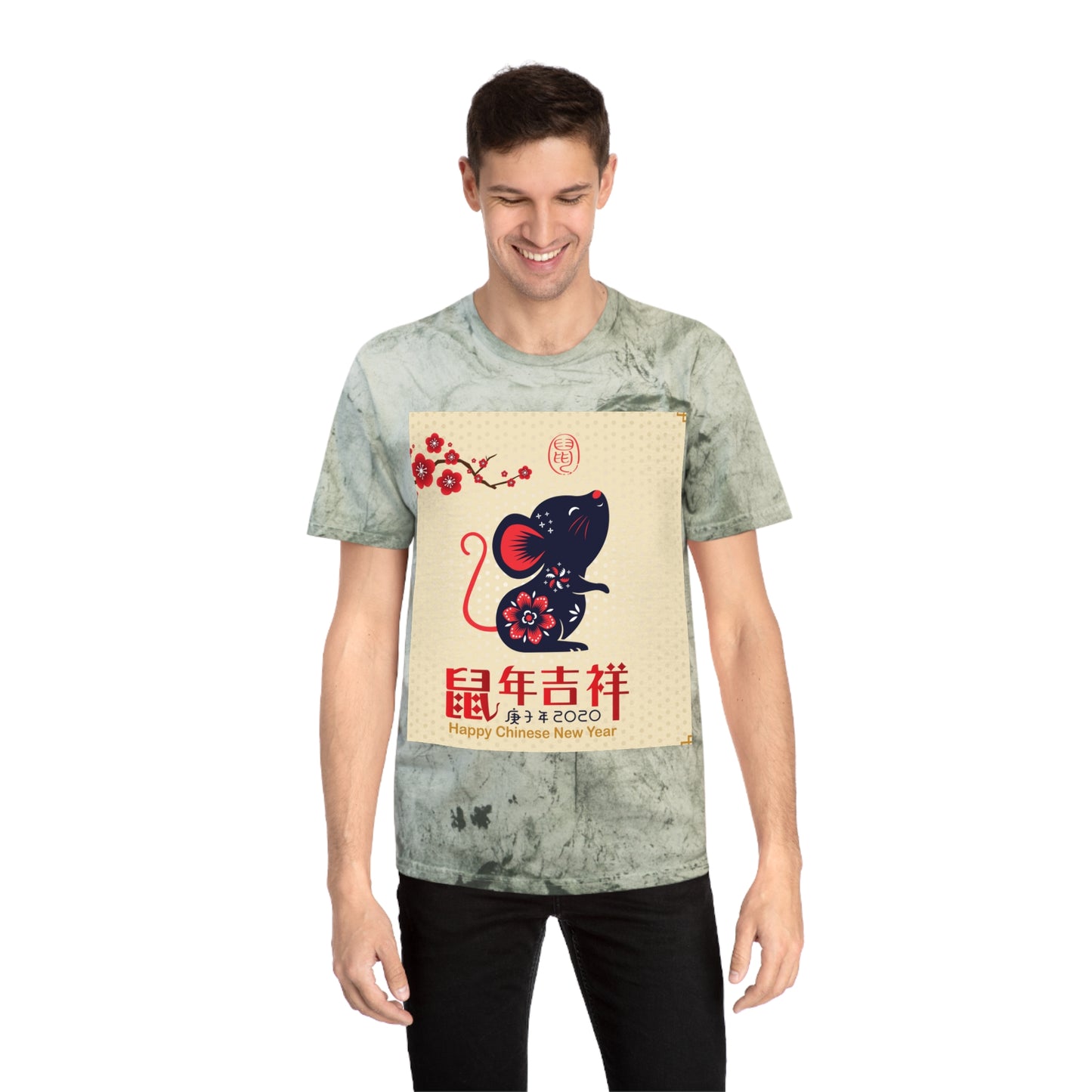 Chinese New Year Unisex T-Shirt, Festive Tee, Color Blast, Happy New Year Apparel, Unique Gift for Lunar New Year, Cultural Celebration Wear