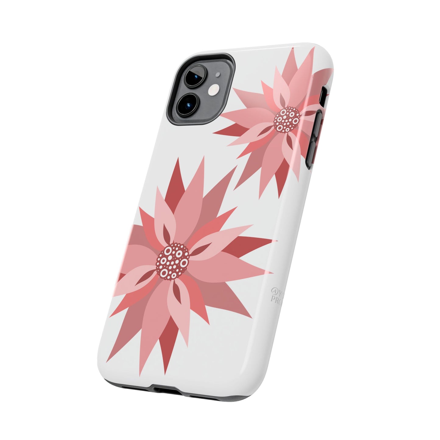 Floral Tough Phone Case – Stylish & Durable Protective Cover for iPhone 11