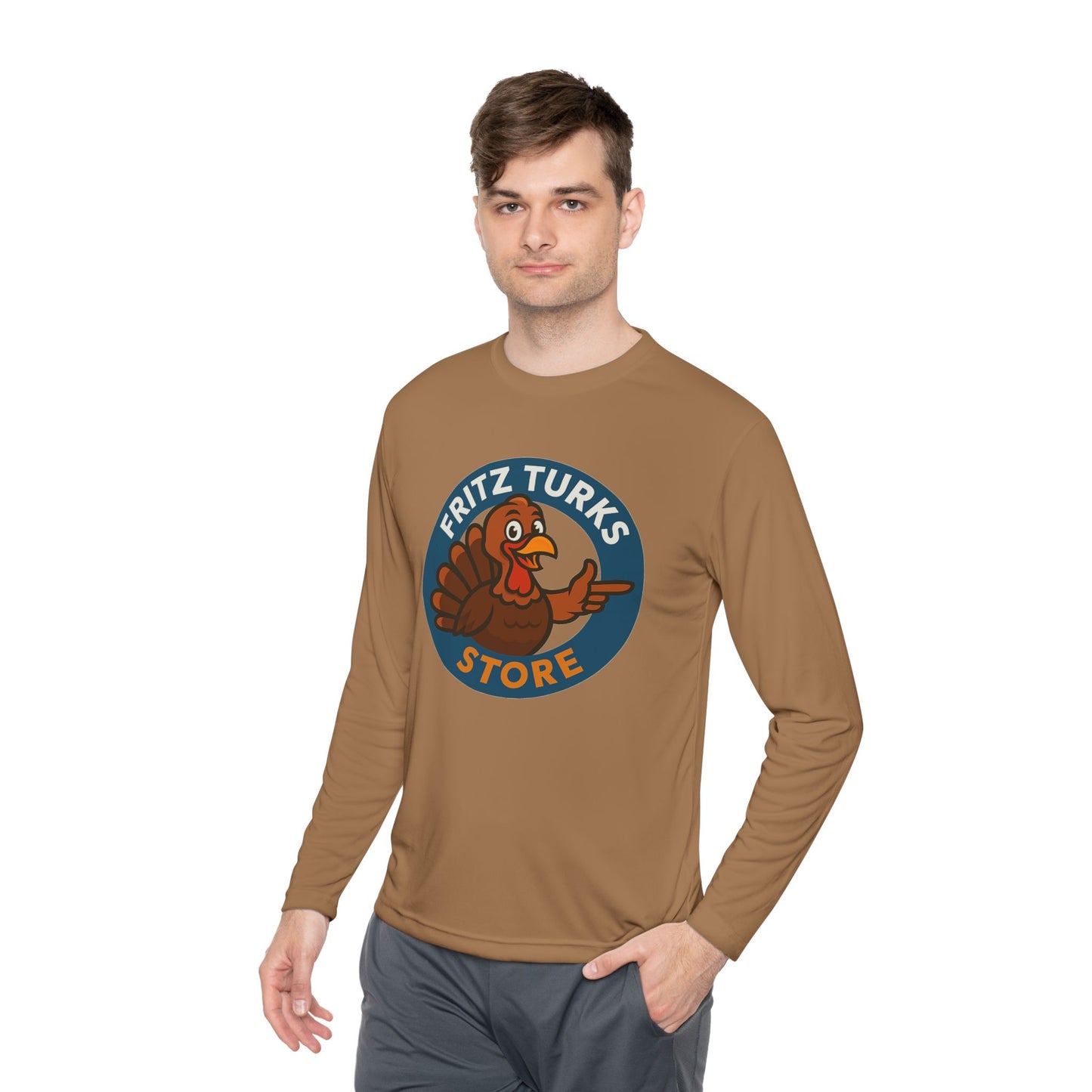 Thanksgiving Unisex Long Sleeve Tee – Fritz Turks Store Logo Casual Holiday Shirt