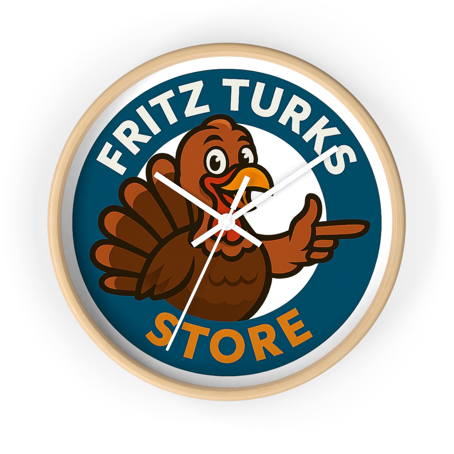 Thanksgiving Turkey Wall Clock – Rustic Holiday Décor | Fritz Turks Store