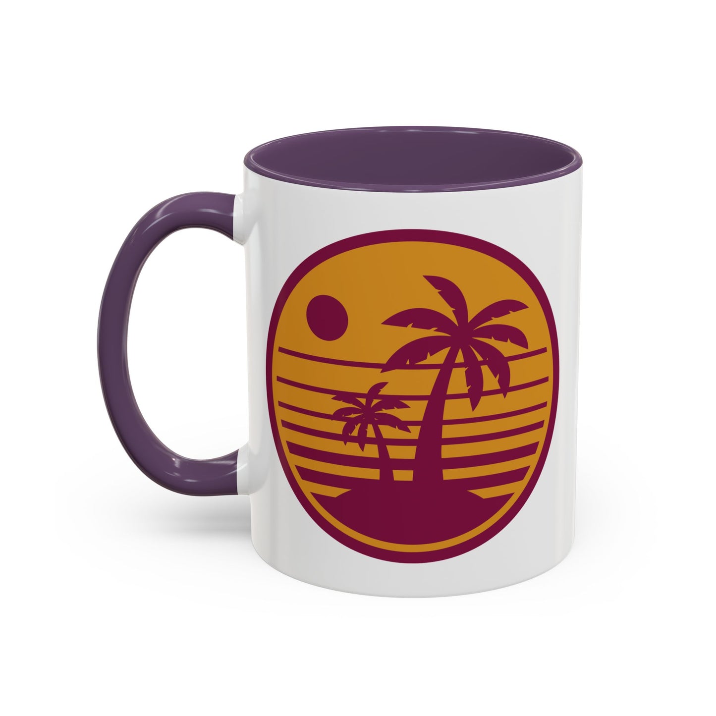“Palm Tree Sunset Mug – Fritz Turks Digital