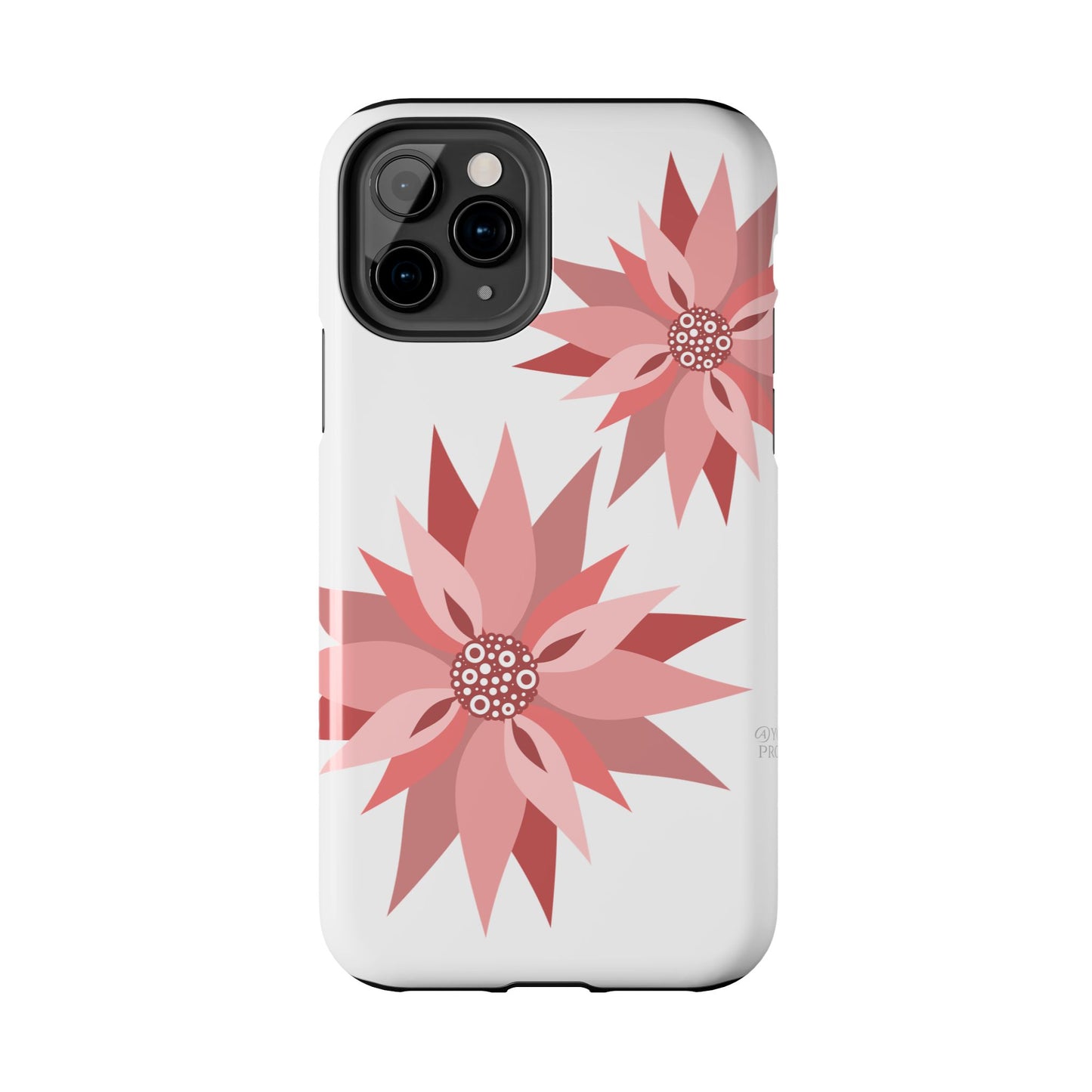 Floral Tough Phone Case – Stylish & Durable Protective Cover for iPhone 11