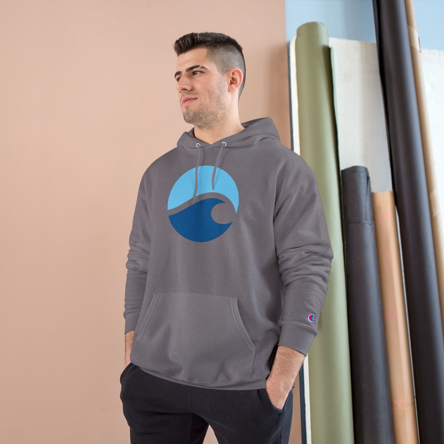 Ocean Wave Champion Hoodie – Minimalist Surf Design