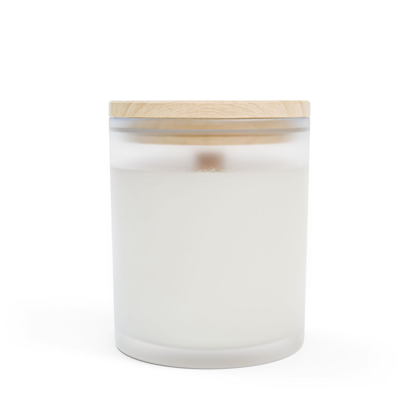 Ocean Breeze Candle – Relaxing Frosted Glass with Wooden Lid