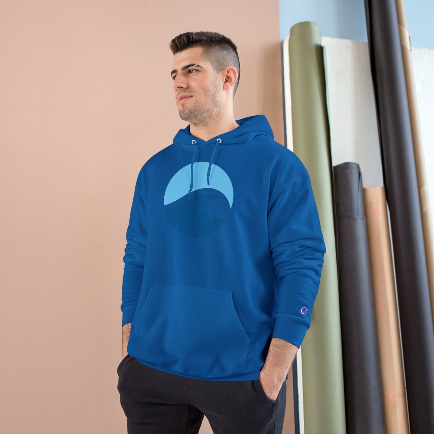 Ocean Wave Champion Hoodie – Minimalist Surf Design