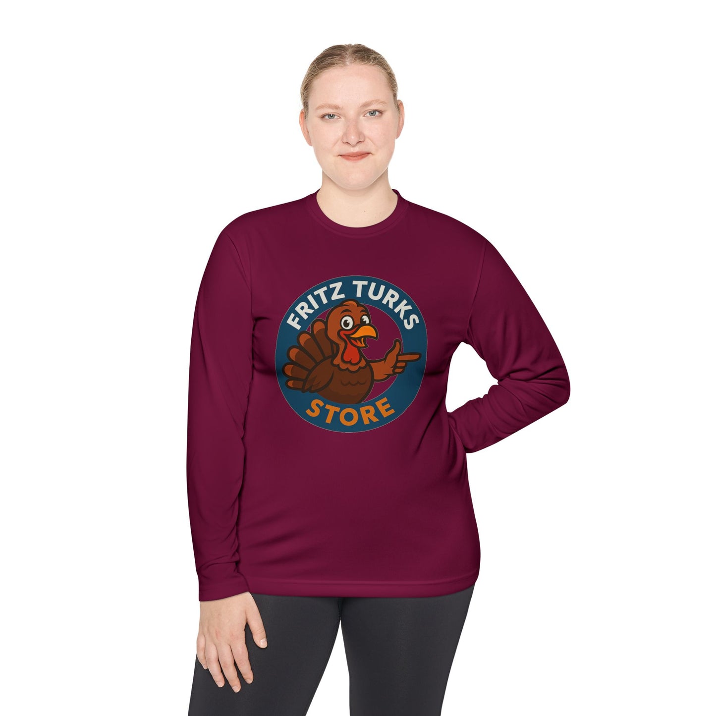 Thanksgiving Unisex Long Sleeve Tee – Fritz Turks Store Logo Casual Holiday Shirt