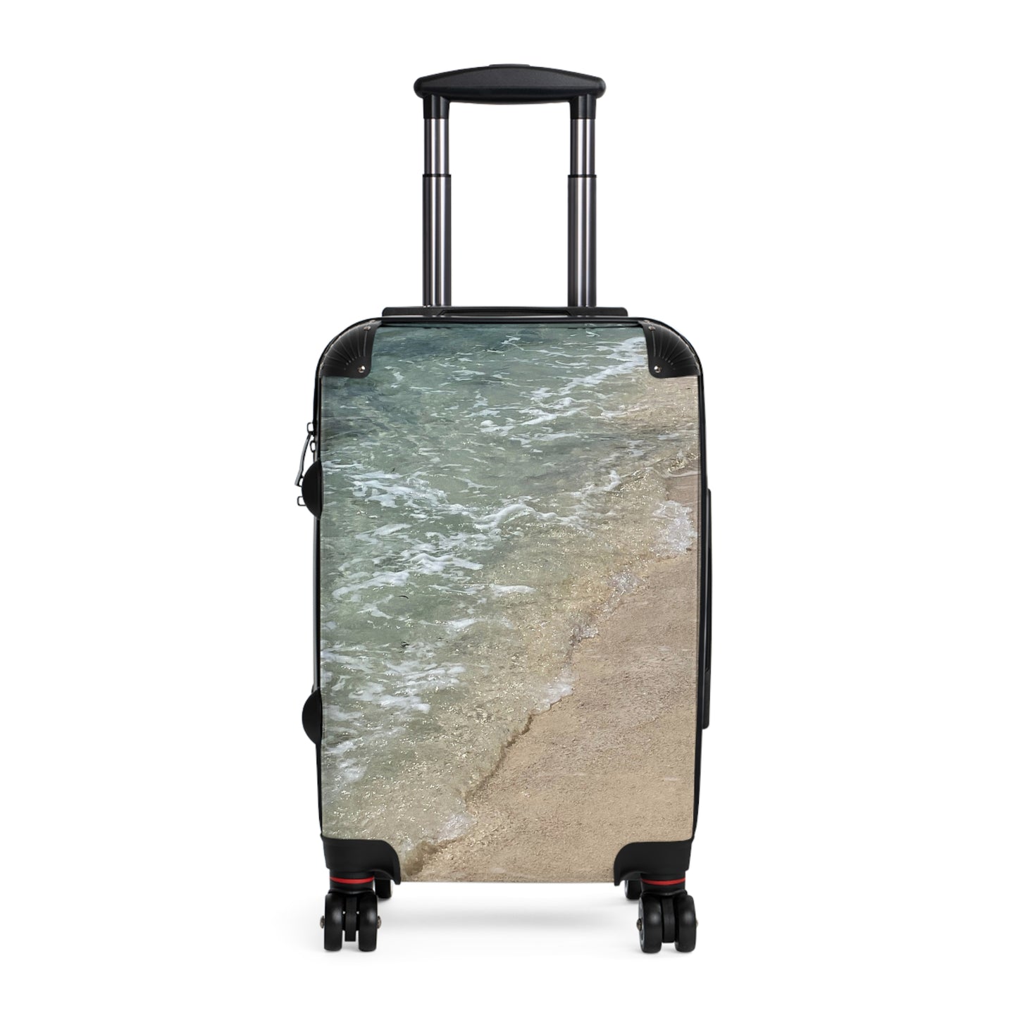 Ocean Wave Print Suitcase – Stylish & Durable Travel Luggage