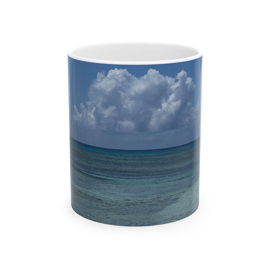 Serene Ocean View Ceramic Mug – Beach Lovers Coffee & Tea Cup (11oz, 15oz)