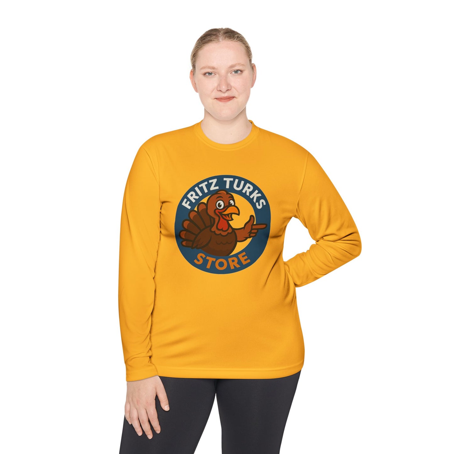 Thanksgiving Unisex Long Sleeve Tee – Fritz Turks Store Logo Casual Holiday Shirt