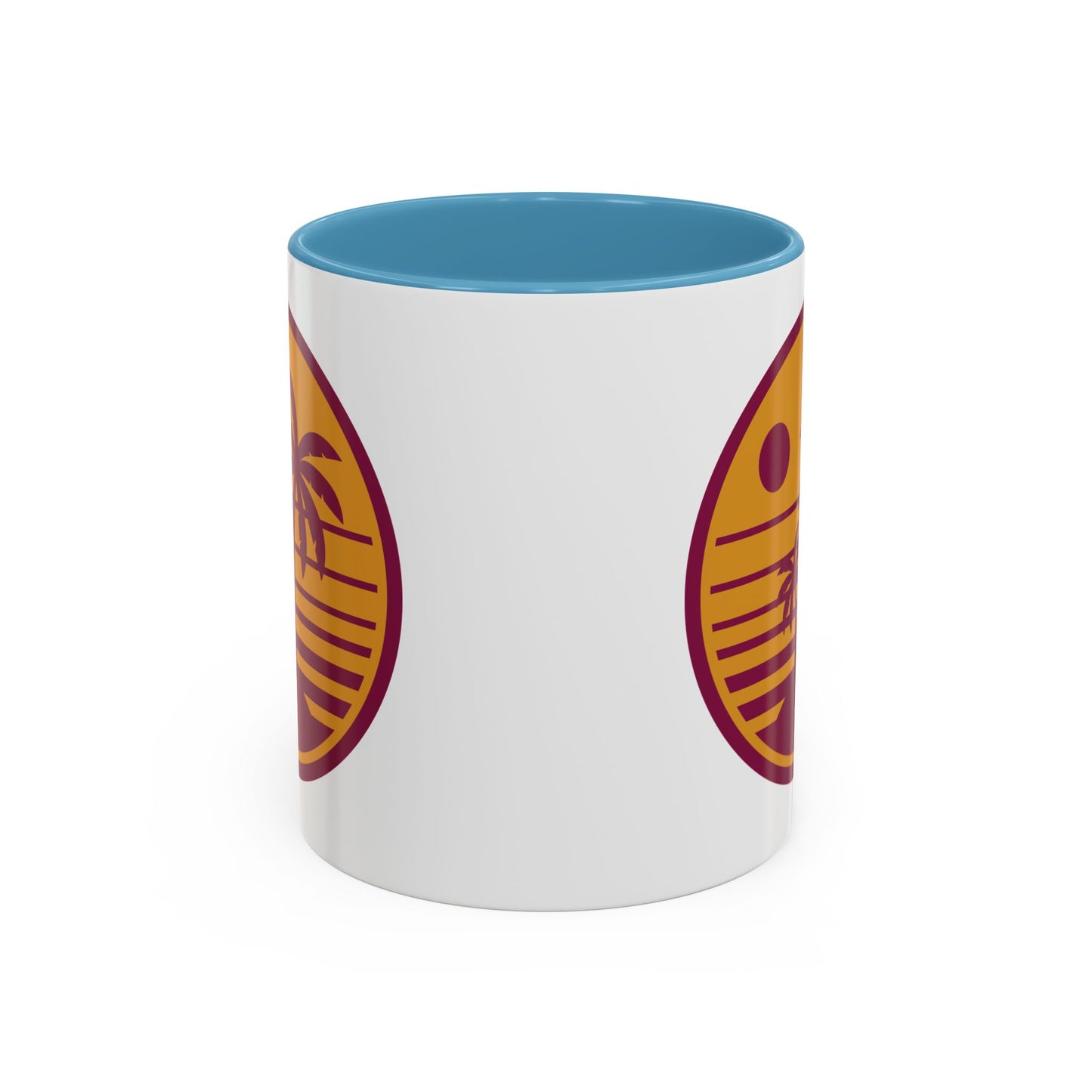 “Palm Tree Sunset Mug – Fritz Turks Digital