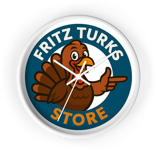 Thanksgiving Turkey Wall Clock – Rustic Holiday Décor | Fritz Turks Store