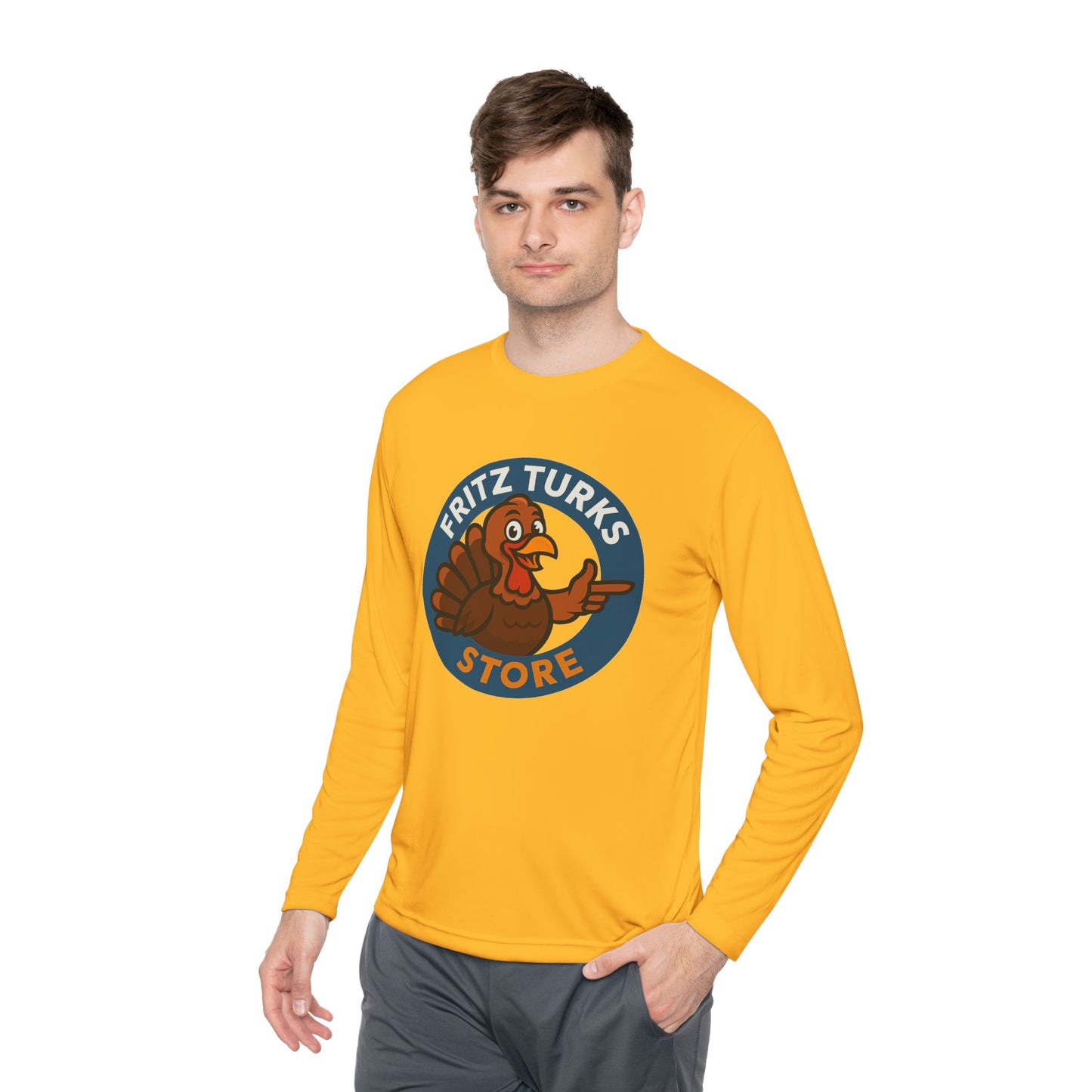 Thanksgiving Unisex Long Sleeve Tee – Fritz Turks Store Logo Casual Holiday Shirt