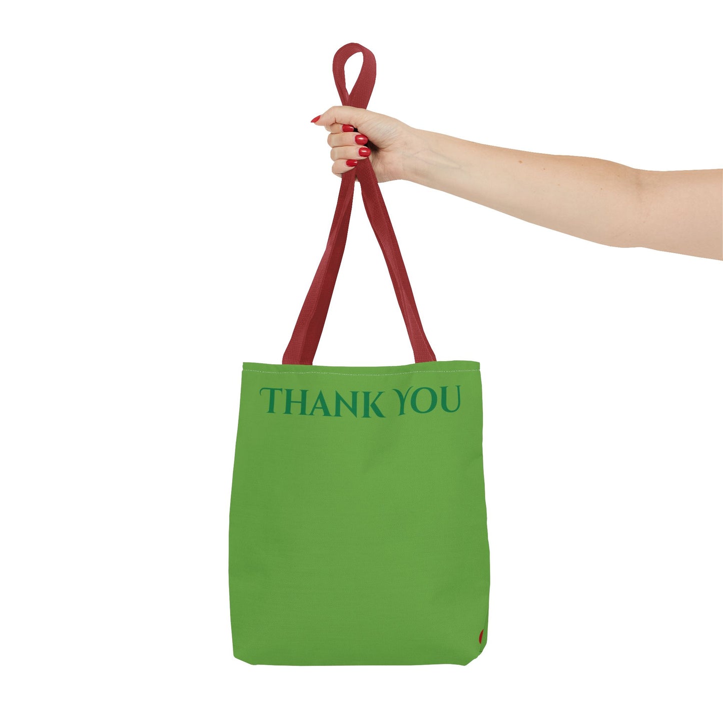 Stylish Eco Tote Bag – Green “Thank You” Design (Reusable & Durable)