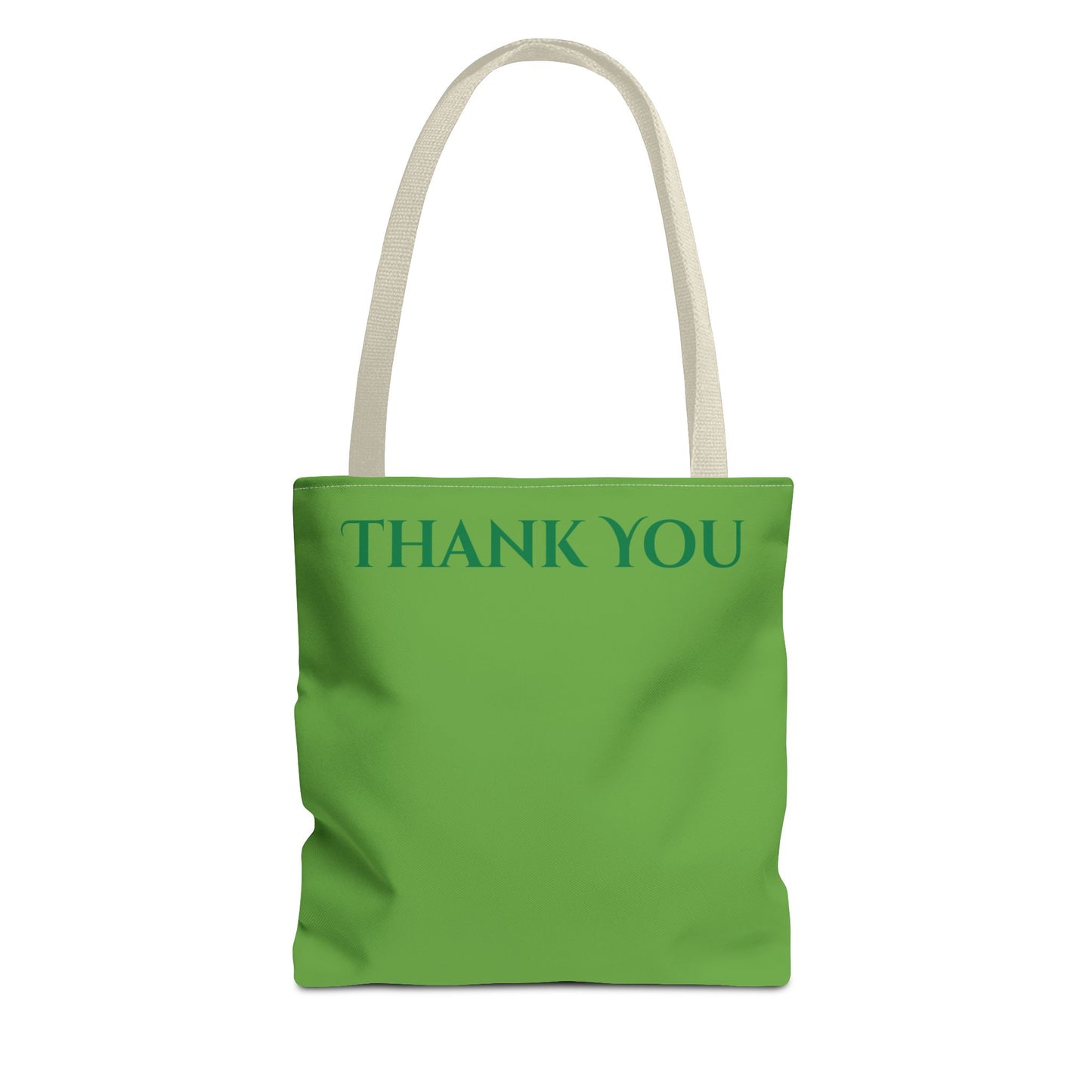 Stylish Eco Tote Bag – Green “Thank You” Design (Reusable & Durable)