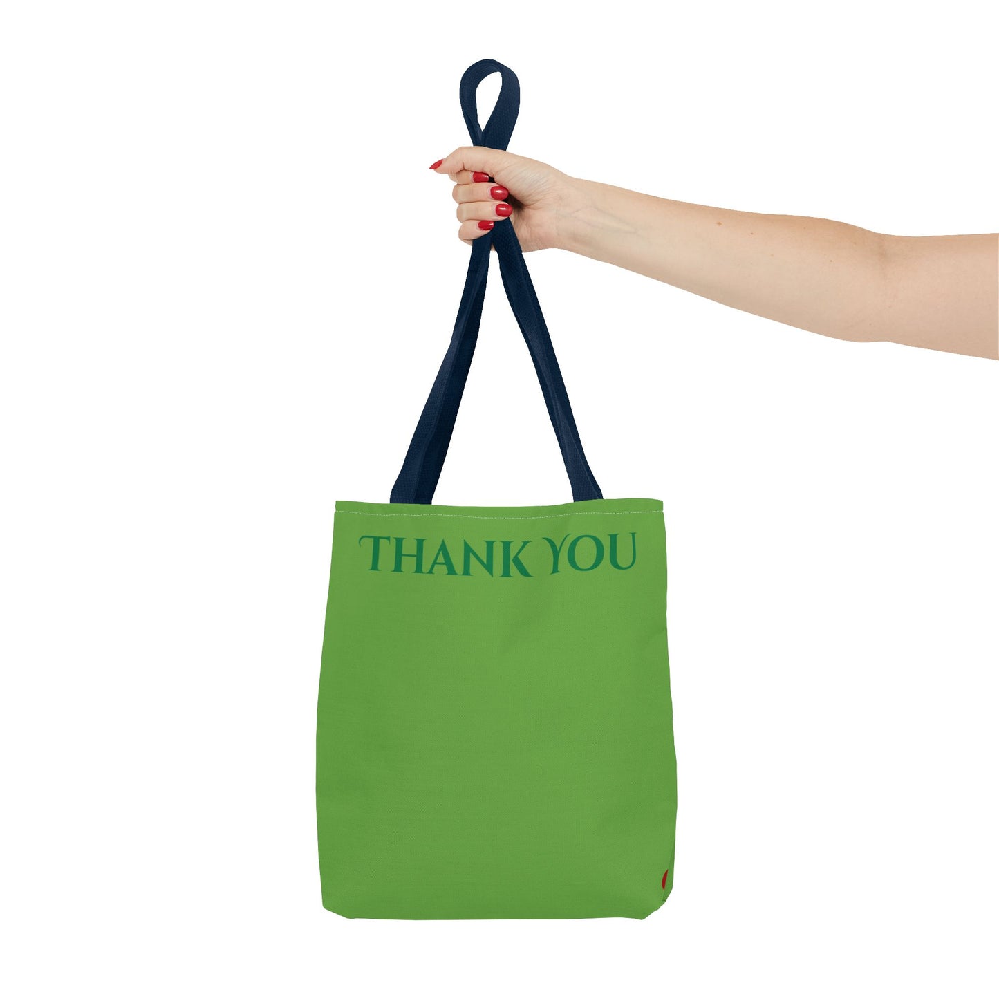 Stylish Eco Tote Bag – Green “Thank You” Design (Reusable & Durable)