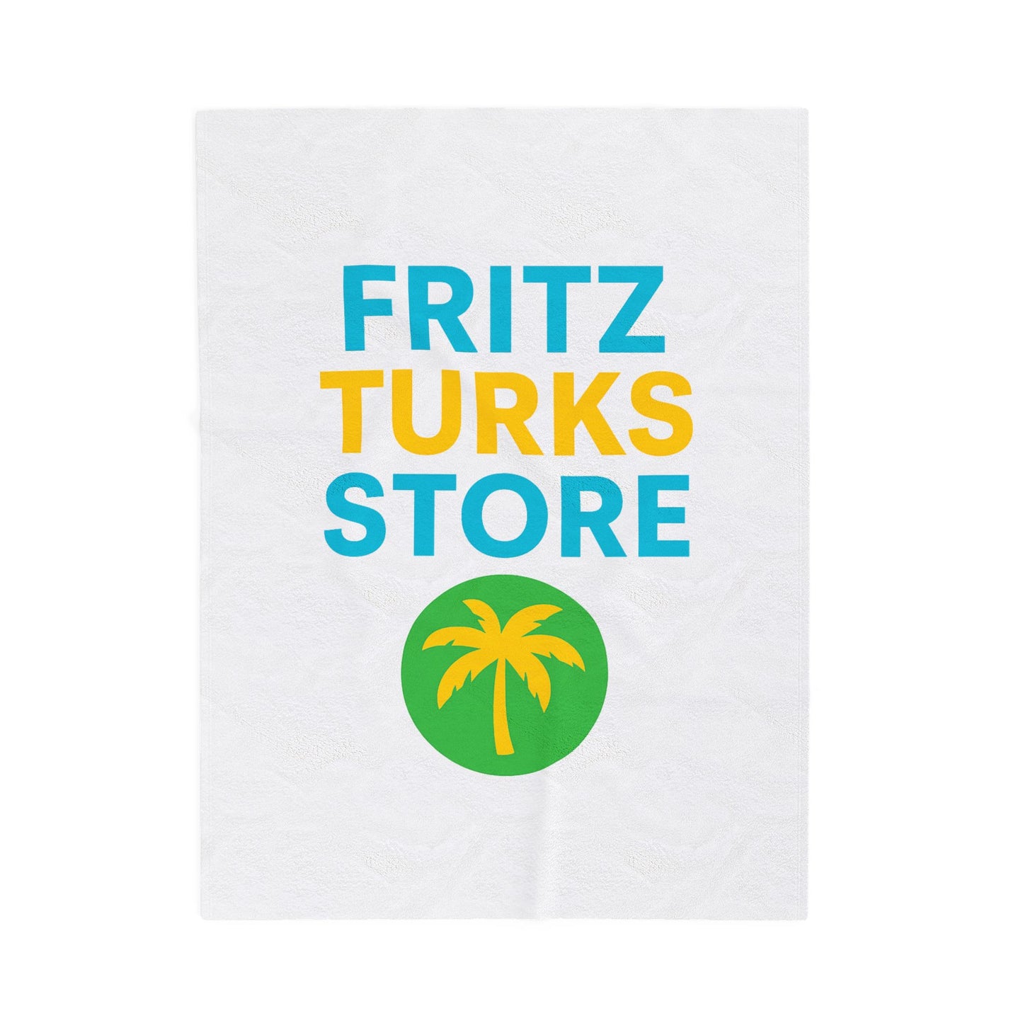 Tropical Vibe Velveteen Plush Blanket – Fritz Turks Store | Soft Cozy Throw with Island Style