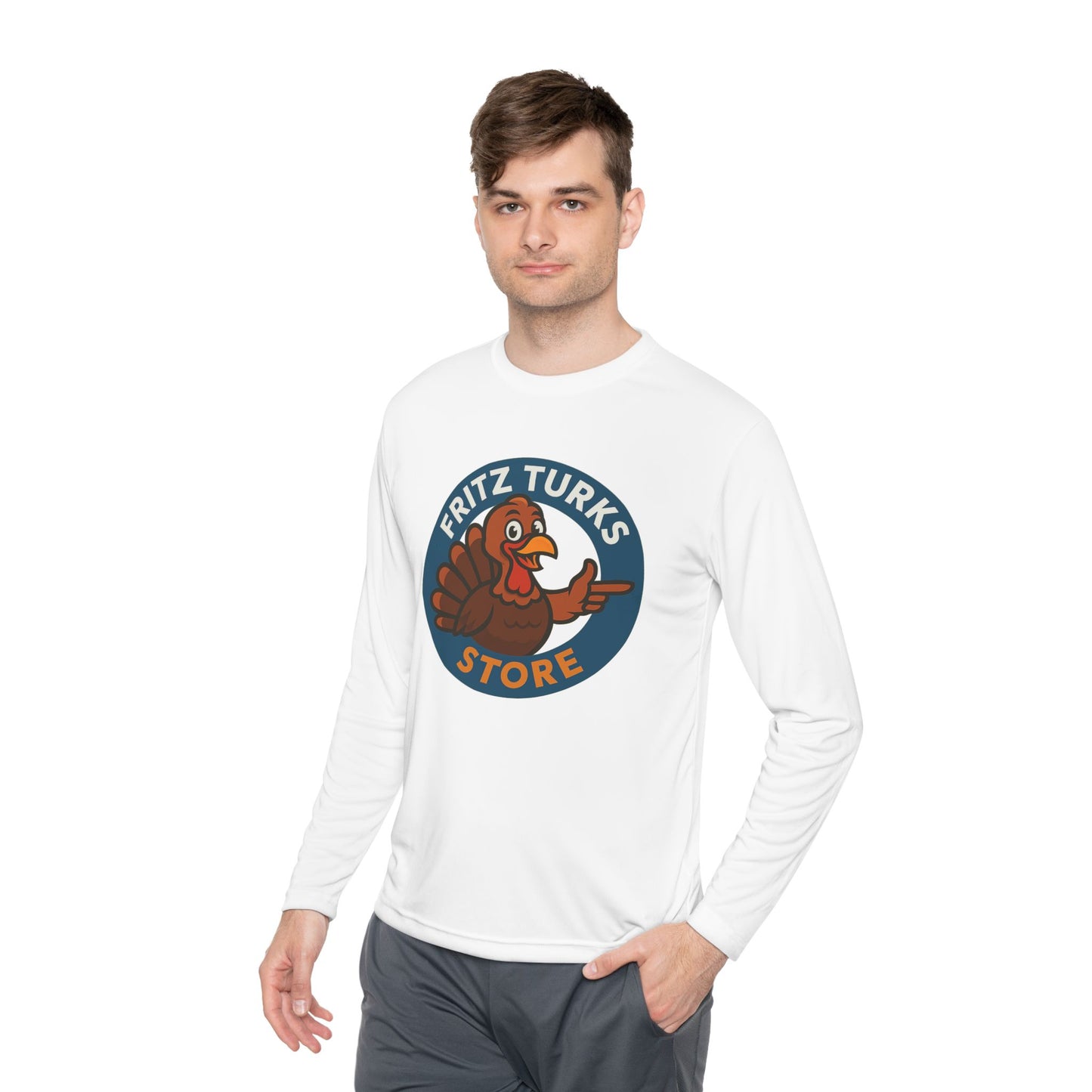 Thanksgiving Unisex Long Sleeve Tee – Fritz Turks Store Logo Casual Holiday Shirt